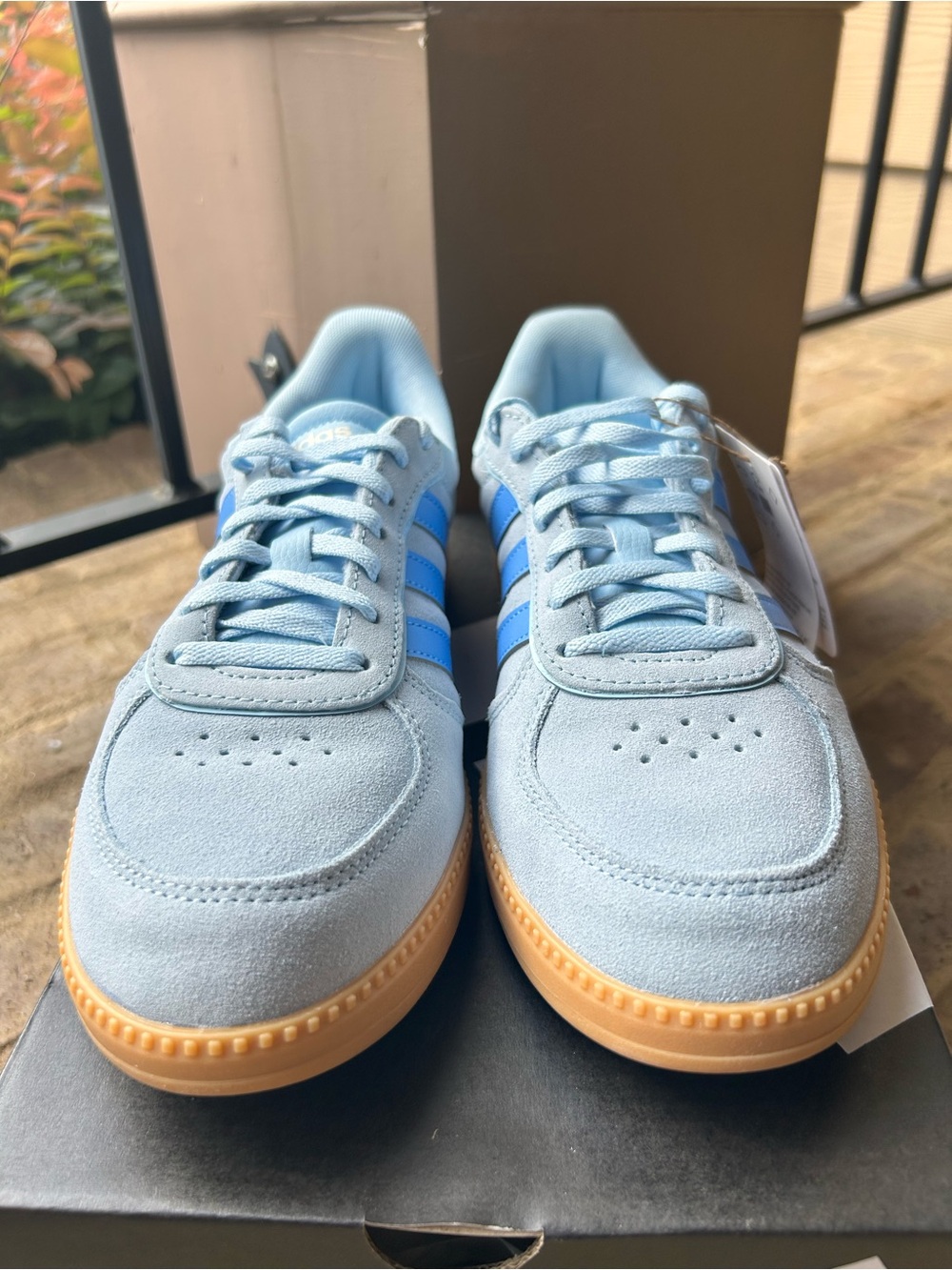 Adidas Breaknet Sleek Women Sneaker Clear Sky Real Blue Cloudfoam Low Top Casual - Picture 3 of 7